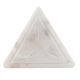 White Triangle Stone Dresser Knobs